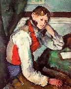 Paul Cezanne Boy in a Red Waistcoat France oil painting reproduction